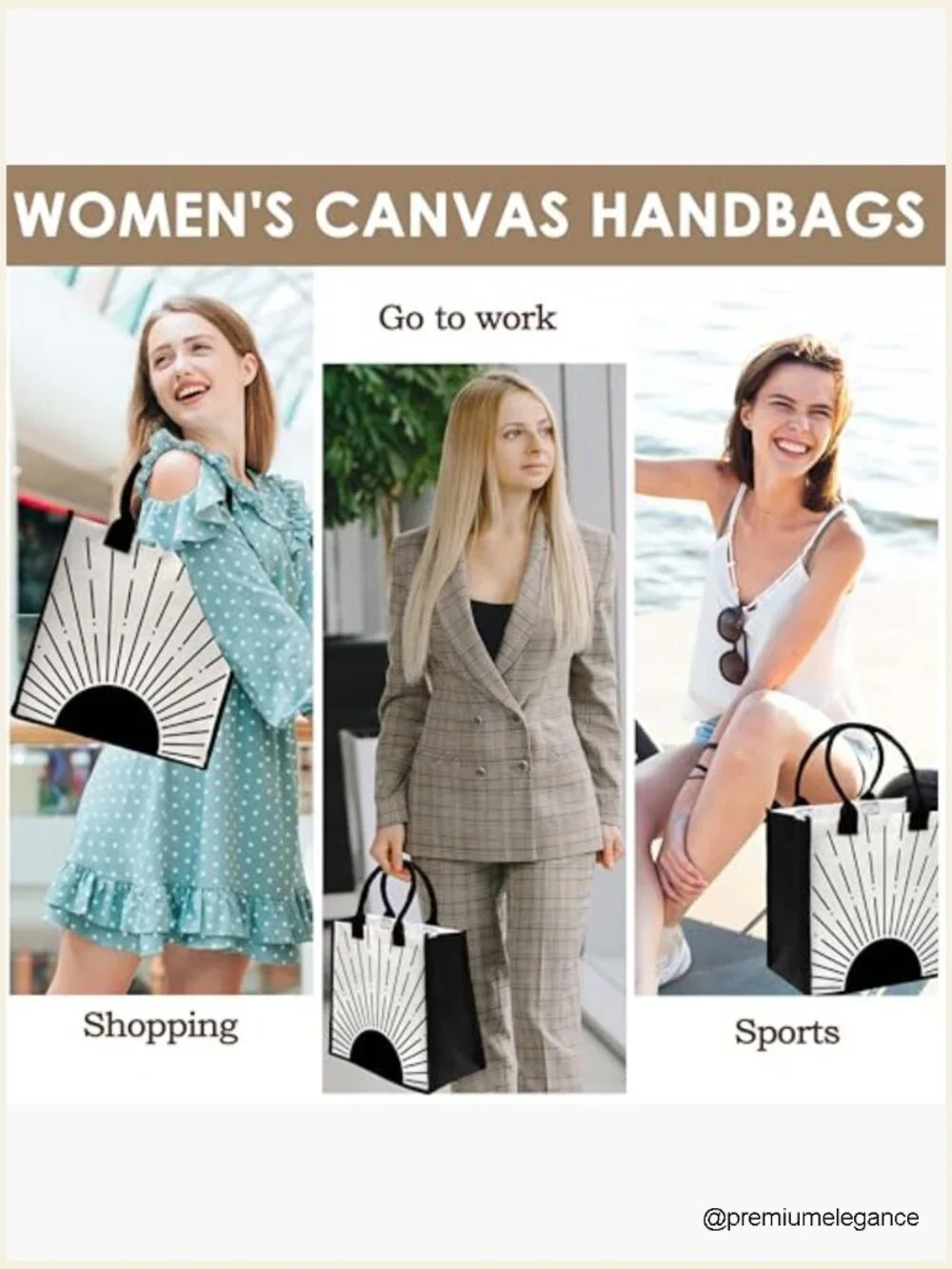 Canvas Tote Bag Reusable Grocery Tote Shopping Beach Bag Birthday Gift